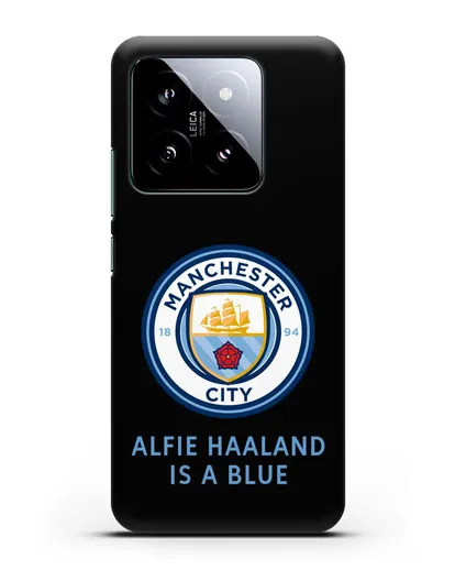 Чехол с логотипом Manchester City силиконовый для Xiaomi 14