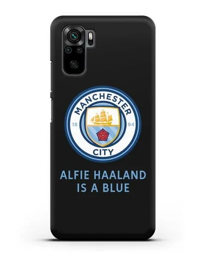 Чехол с логотипом Manchester City силиконовый для Xiaomi Redmi Note 10