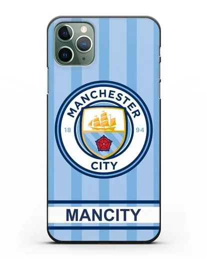 Чехол Манчестер Сити с надписью ManCity силиконовый для iPhone 11 Pro
