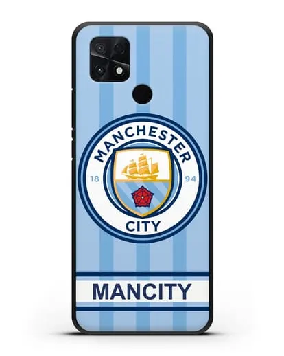Чехол Манчестер Сити с надписью ManCity силиконовый для Xiaomi Poco C40