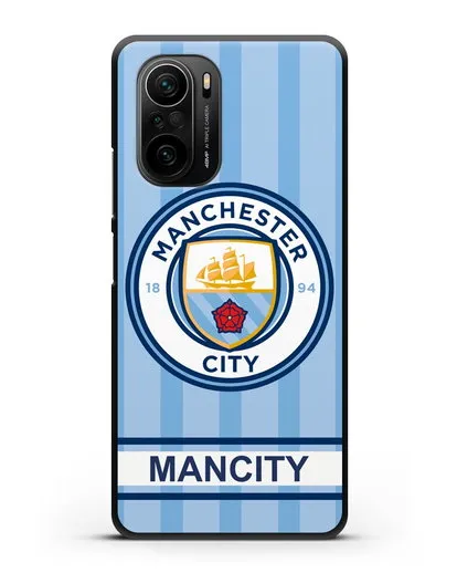 Чехол Манчестер Сити с надписью ManCity силиконовый для Xiaomi Poco F3