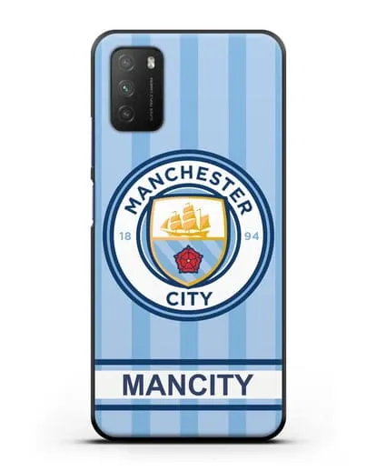 Чехол Манчестер Сити с надписью ManCity силиконовый для Xiaomi Poco M3