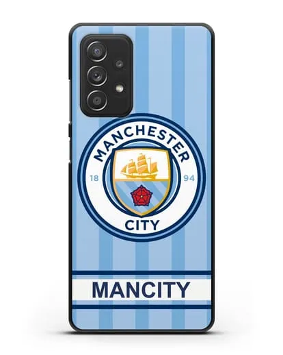 Чехол Манчестер Сити с надписью ManCity силиконовый для Samsung Galaxy A53