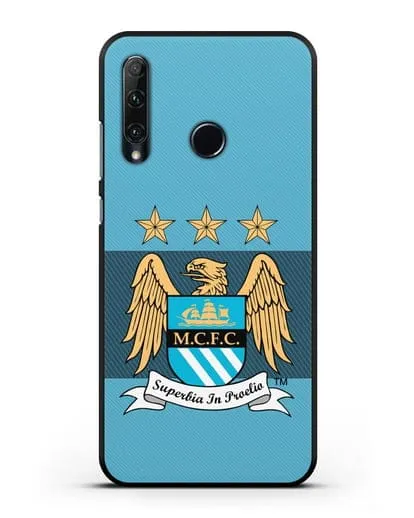 Чехол с эмблемой Manchester City силиконовый для Honor 20e