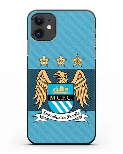Чехол с эмблемой Manchester City силиконовый для iPhone 11