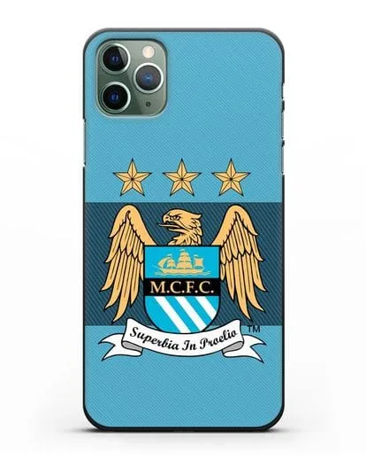 Чехол с эмблемой Manchester City силиконовый для iPhone 11 Pro