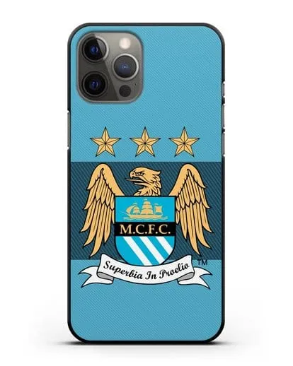 Чехол с эмблемой Manchester City силиконовый для iPhone 12 Pro Max