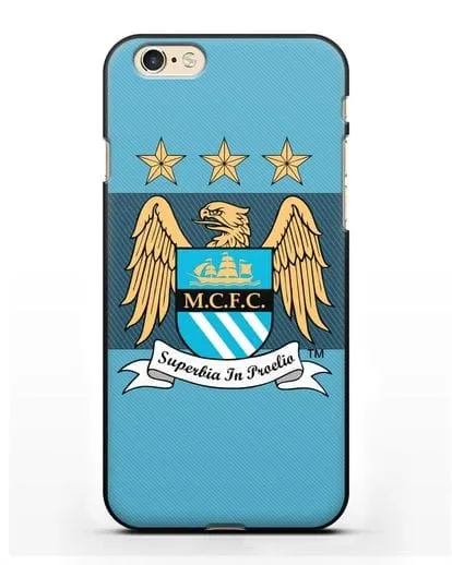 Чехол с эмблемой Manchester City силиконовый для iPhone 6