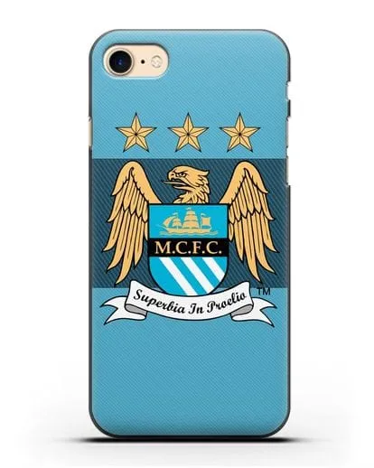 Чехол с эмблемой Manchester City силиконовый для iPhone 8