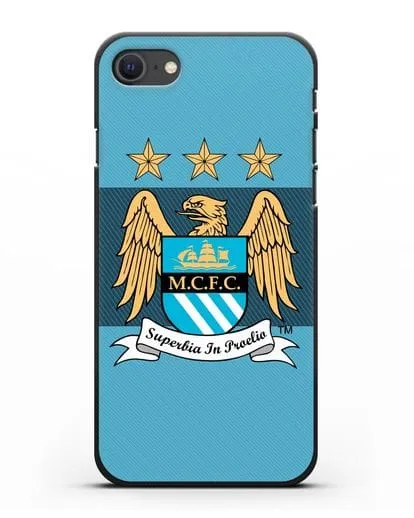 Чехол с эмблемой Manchester City силиконовый для iPhone SE 2020