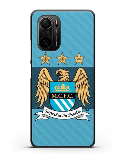 Чехол с эмблемой Manchester City силиконовый для Xiaomi Poco F3 Pro