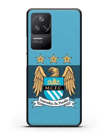 Чехол с эмблемой Manchester City силиконовый для Xiaomi Poco F4