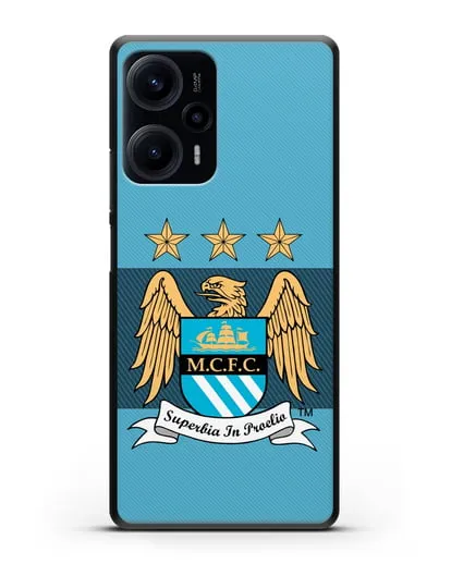 Чехол с эмблемой Manchester City силиконовый для Xiaomi Poco F5