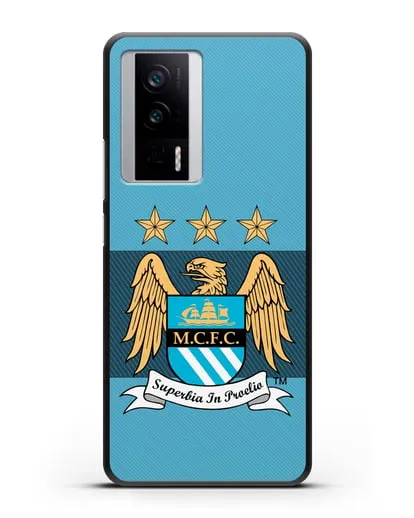 Чехол с эмблемой Manchester City силиконовый для Xiaomi Poco F5 Pro