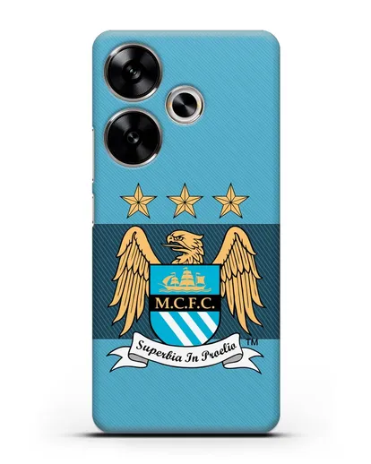 Чехол с эмблемой Manchester City силиконовый для Xiaomi Poco F6