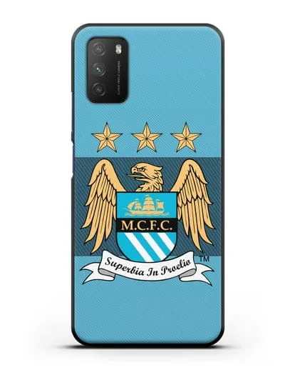 Чехол с эмблемой Manchester City силиконовый для Xiaomi Poco M3