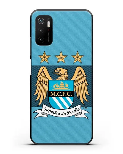 Чехол с эмблемой Manchester City силиконовый для Xiaomi Poco M3 Pro