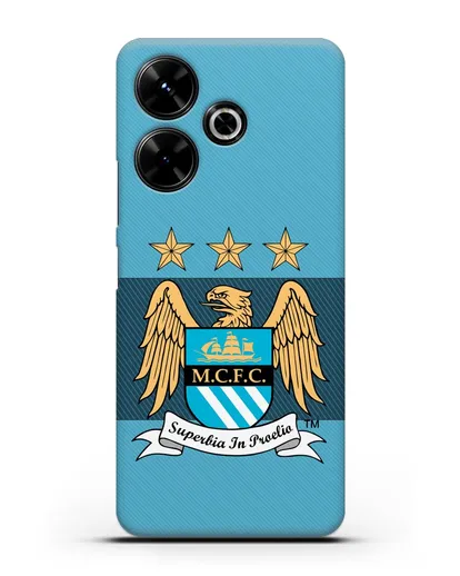 Чехол с эмблемой Manchester City силиконовый для Xiaomi Poco M6