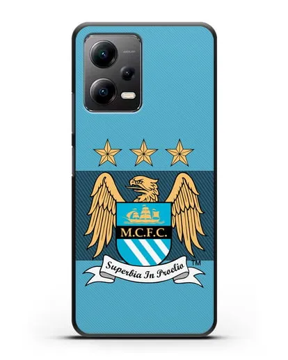 Чехол с эмблемой Manchester City силиконовый для Xiaomi Poco X5