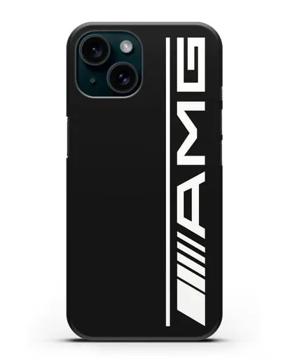 Чехол с логотипом AMG силиконовый для iPhone 15