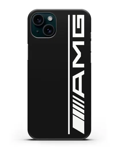 Чехол с логотипом AMG силиконовый для iPhone 15 Plus