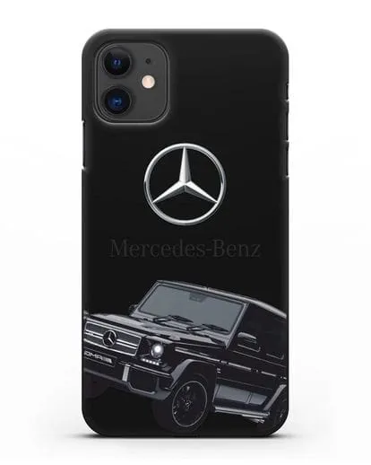 Чехол с картинкой Мерседес Гелендваген силиконовый для iPhone 11
