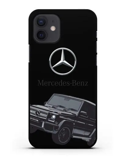 Чехол с картинкой Мерседес Гелендваген силиконовый для iPhone 12