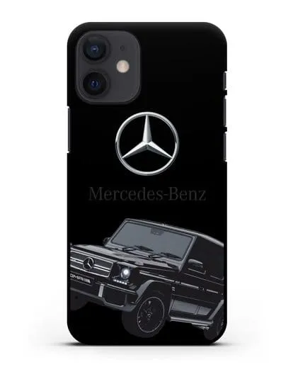 Чехол с картинкой Мерседес Гелендваген силиконовый для iPhone 12 mini