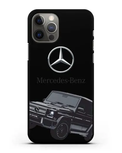 Чехол с картинкой Мерседес Гелендваген силиконовый для iPhone 12 Pro