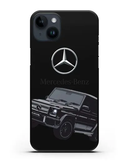 Чехол с картинкой Мерседес Гелендваген силиконовый для iPhone 14 Plus