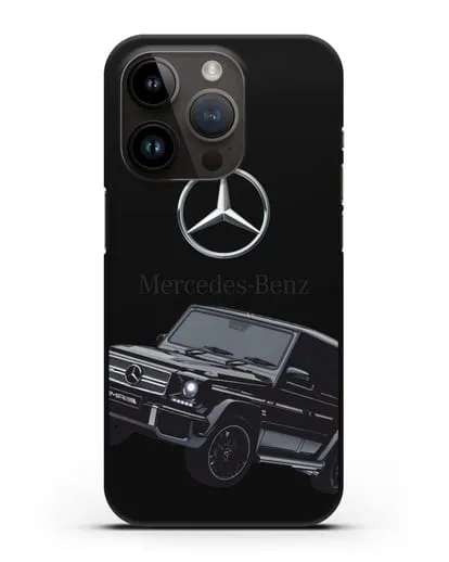 Чехол с картинкой Мерседес Гелендваген силиконовый для iPhone 14 Pro