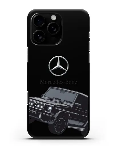 Чехол с картинкой Мерседес Гелендваген силиконовый для iPhone 16 Pro Max