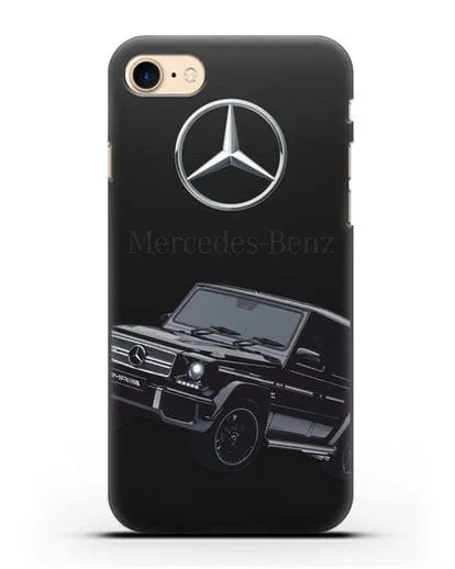 Чехол с картинкой Мерседес Гелендваген силиконовый для iPhone 7