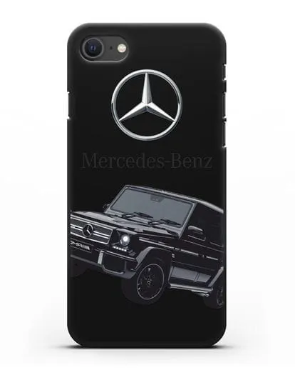 Чехол с картинкой Мерседес Гелендваген силиконовый для iPhone SE 2020