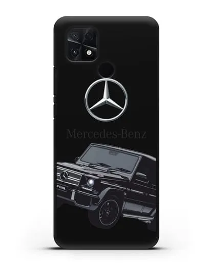 Чехол с картинкой Мерседес Гелендваген силиконовый для Xiaomi Poco C40