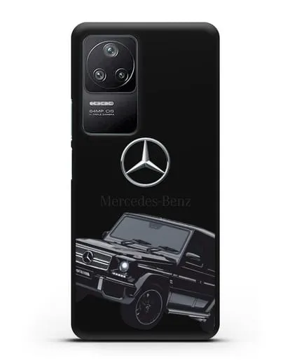 Чехол с картинкой Мерседес Гелендваген силиконовый для Xiaomi Poco F4