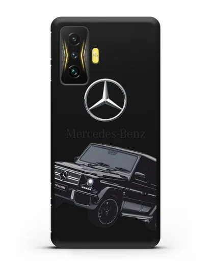 Чехол с картинкой Мерседес Гелендваген силиконовый для Xiaomi Poco F4 GT