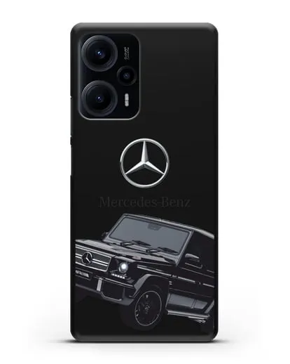 Чехол с картинкой Мерседес Гелендваген силиконовый для Xiaomi Poco F5
