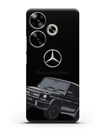 Чехол с картинкой Мерседес Гелендваген силиконовый для Xiaomi Poco F6