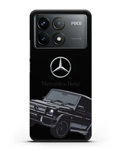 Чехол с картинкой Мерседес Гелендваген силиконовый для Xiaomi Poco F6 Pro