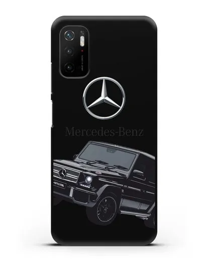 Чехол с картинкой Мерседес Гелендваген силиконовый для Xiaomi Poco M3 Pro