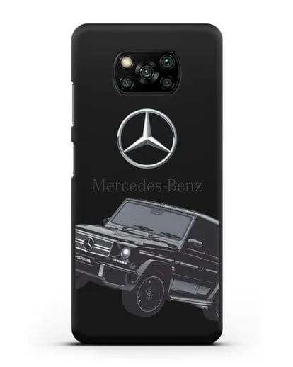 Чехол с картинкой Мерседес Гелендваген силиконовый для Xiaomi Poco X3