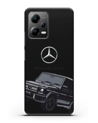 Чехол с картинкой Мерседес Гелендваген силиконовый для Xiaomi Poco X5