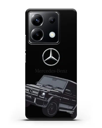 Чехол с картинкой Мерседес Гелендваген силиконовый для Xiaomi Poco X6