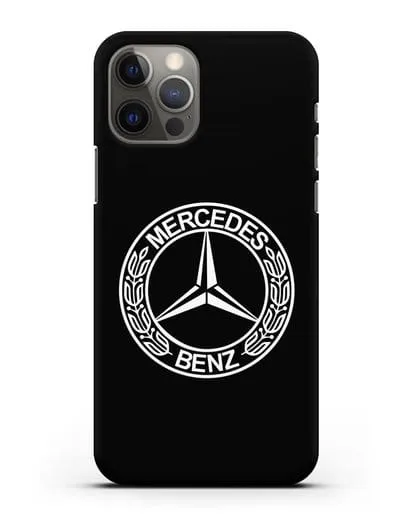 Чехол с логотипом Mercedes Benz силиконовый для iPhone 12 Pro
