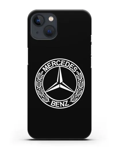 Чехол с логотипом Mercedes Benz силиконовый для iPhone 13