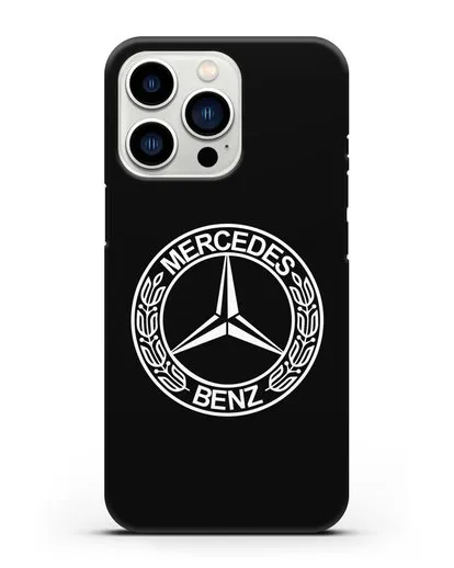 Чехол с логотипом Mercedes Benz силиконовый для iPhone 13 Pro