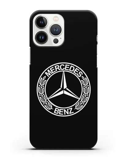 Чехол с логотипом Mercedes Benz силиконовый для iPhone 13 Pro Max