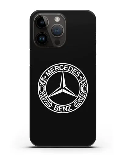 Чехол с логотипом Mercedes Benz силиконовый для iPhone 14 Pro Max