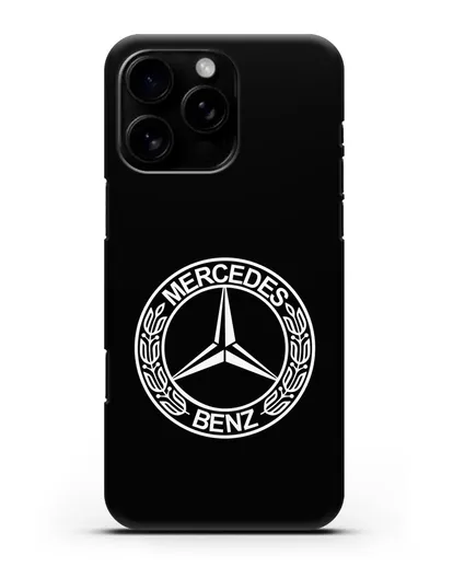 Чехол с логотипом Mercedes Benz силиконовый для iPhone 16 Pro Max